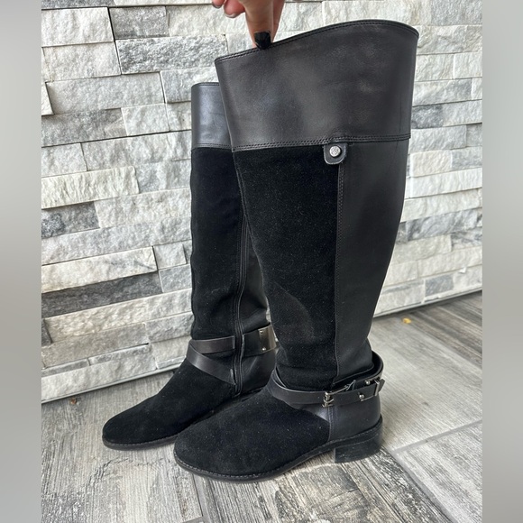 Vince Camuto Jaran leather suede riding boots Size 6.5 - Picture 12 of 16